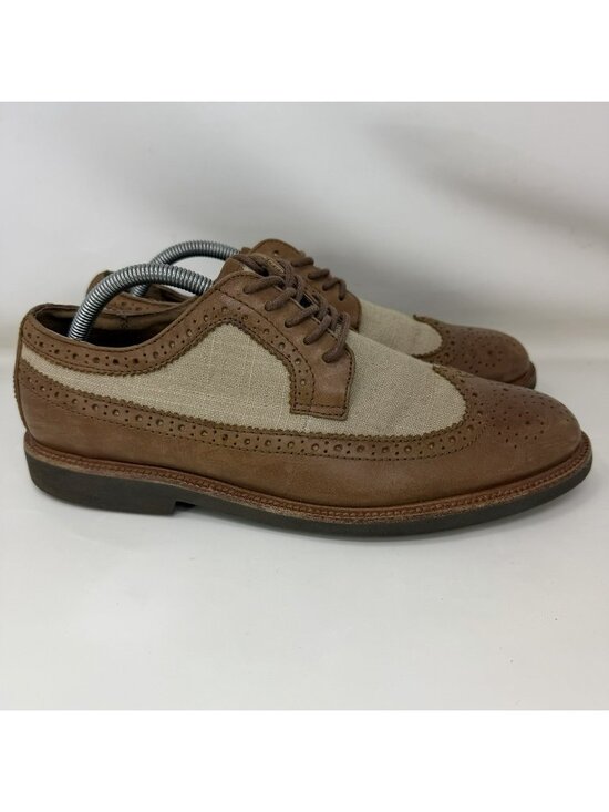 Polo Ralph Lauren Other - Polo Ralph Lauren Torrington Wingtip Oxford Shoes Brown Beige Men’s Size 999